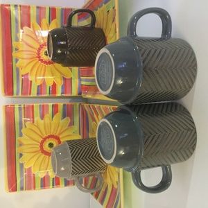 set of plates and mugs